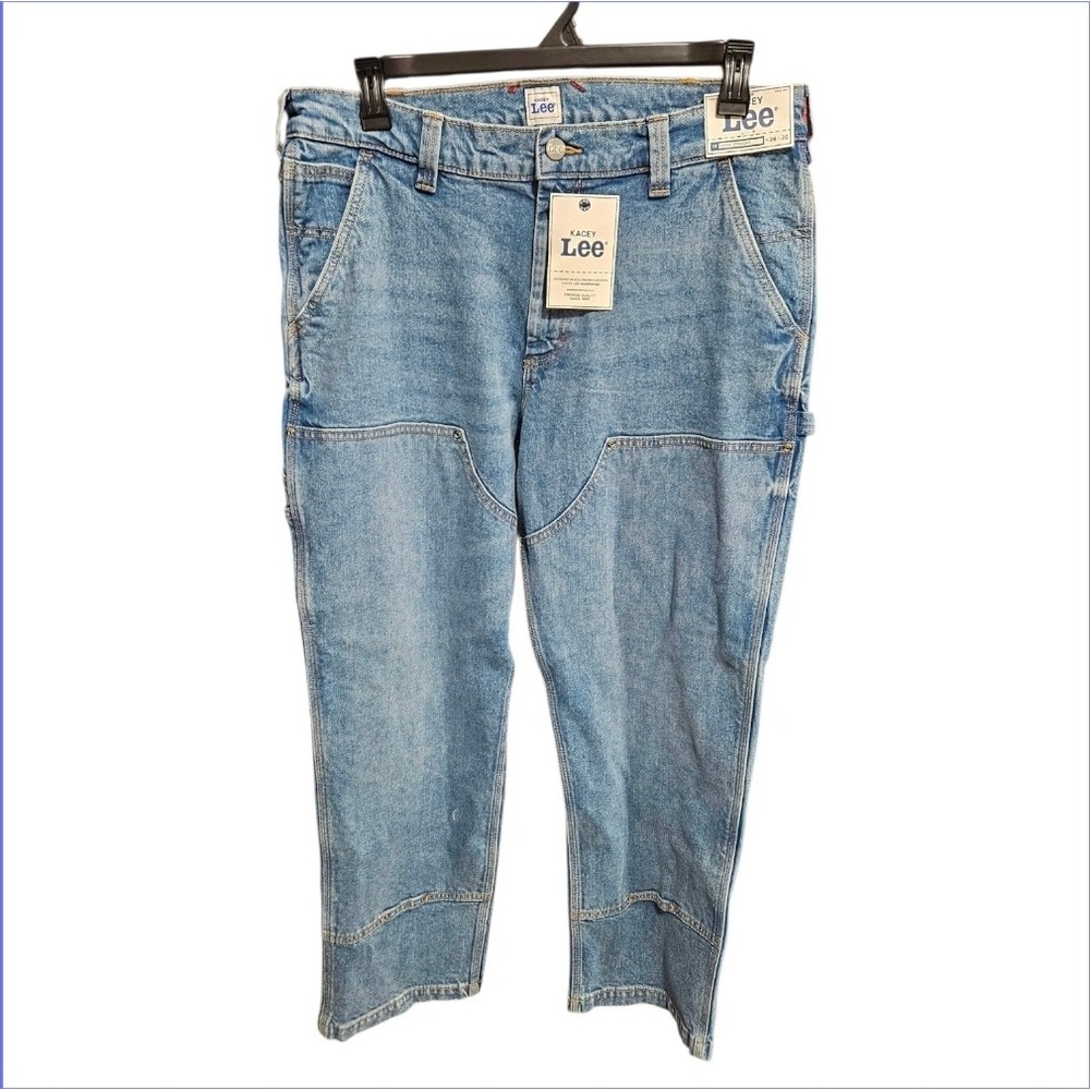 Kacey Lee Musgraves x Lee Mens Loose Straight Double Knee Carpenter Jeans 36x30